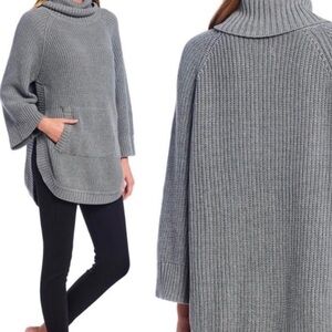 UGG Cozy Gray Turtleneck Tunic Sweater